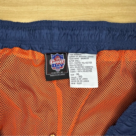 Vintage Denver Broncos Pants Adult X-Large Blue NFL Football Mens Game Day - Picture 5 of 10